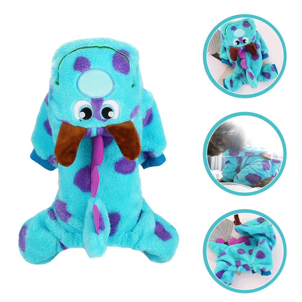 

Creative Dog Clothes Button Design Puppy Clothes Supple Pet Dinosaur Clothes Halloween Dog Clothes