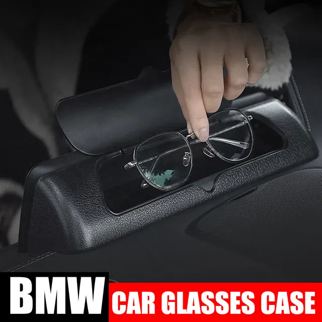 Car Glasses Box Storage Holder Sunglasses Case Clips for BMW 3