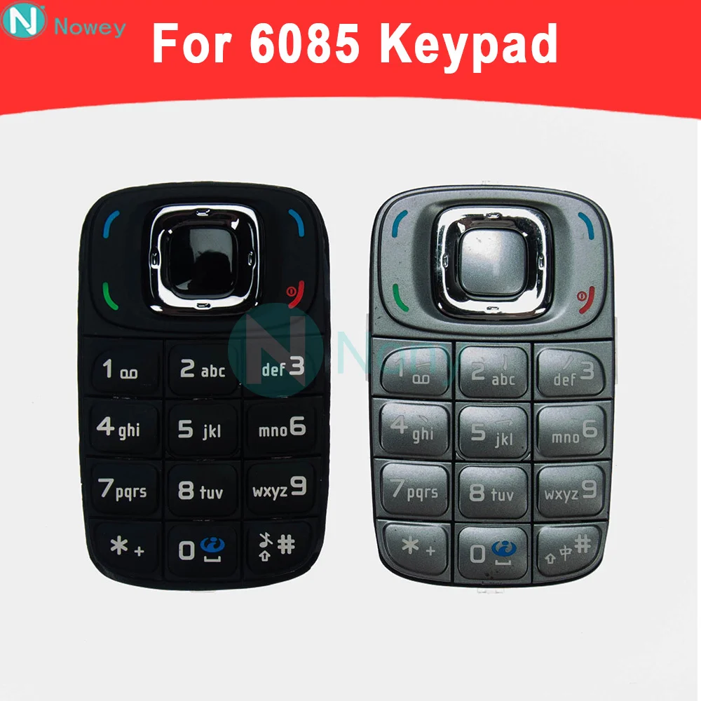 Nowey 6085 커버 키보드 Nokia 6085 전화 영어 러시아어 키패드 교체 하우징 부품