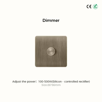 Avoir Vintage ทองเหลืองสวิทช์ 1-4 Gang 2 Way Toggle แผงสวิทช์ Brushed Bronze ซ็อกเก็ตไฟฟ้าและสวิทช์ USB Cat6 Rj45 25