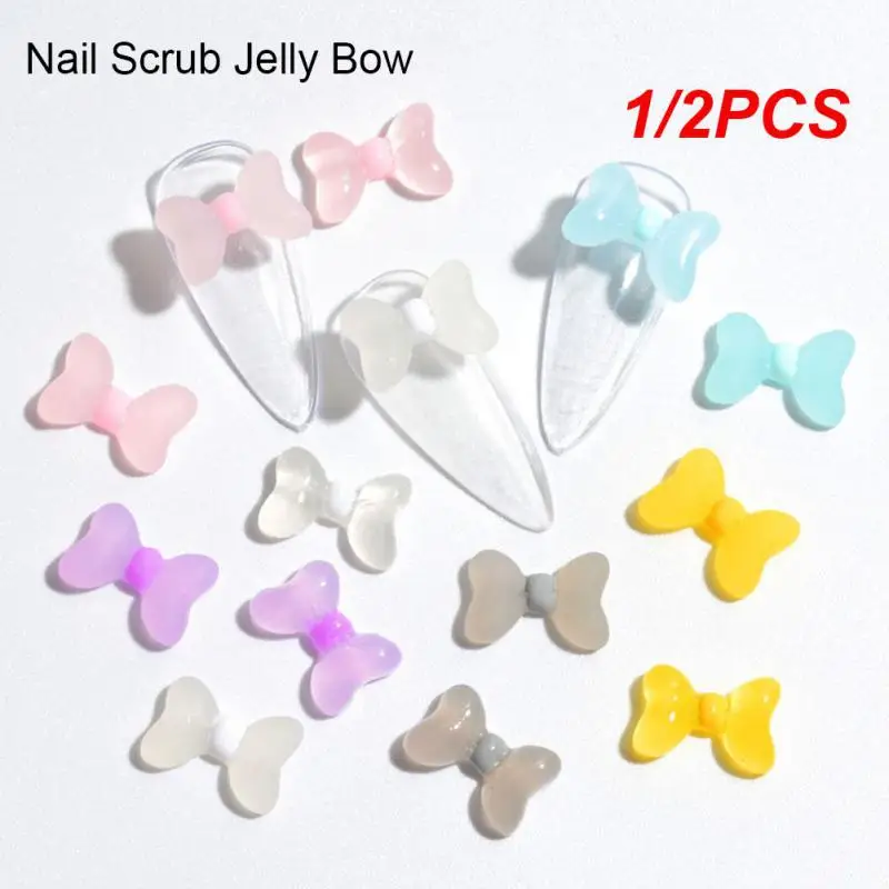 

1/2PCS Nail Charms Jewelry Bow Nail Rhinestones Gems Acrylic Cute Nail Art Decoration Nail Charms Nails Accesories