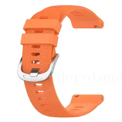 Premium Silicone Watchband in Multiple Sizes - Versatile Strap - 20mm width strap (Orange)