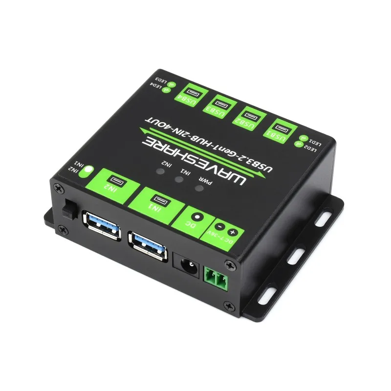 Industrial Grade Usb Hub Portas a Portas Usb até 5gbps Multi Proteção Switchable Mac Windows Portas - Imagem 4