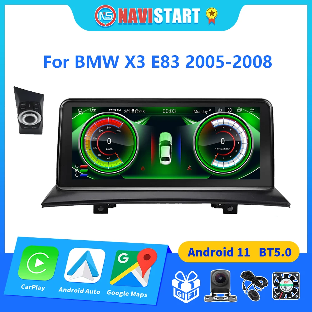 

NAVISTART 8-ядерный автомобильный радиоприемник Android для BMW X3 E83 2004-2010, видеоплееры, Авторадио с экраном 10,25 дюйма, мультимедийная навигация GPS