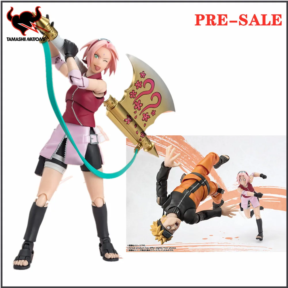 

Original Anime S.H.Figuarts NARUTO UZUMAKI NARUTOP99 Edition SAKURA HARUNO S.H.Figuarts PVC Shippuden Action Figure Toys Model