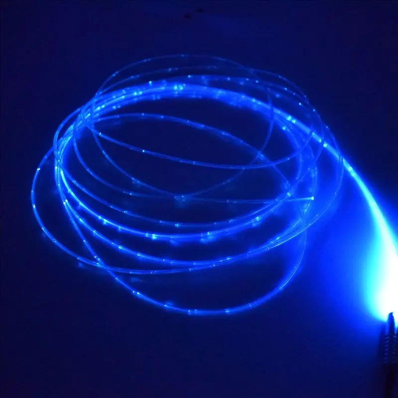 5mX 3PCS Sparkle PMMA Plastic Optic Fiber Cable Packing In PVC Tube For Flash Point Waterfall Water Curtain