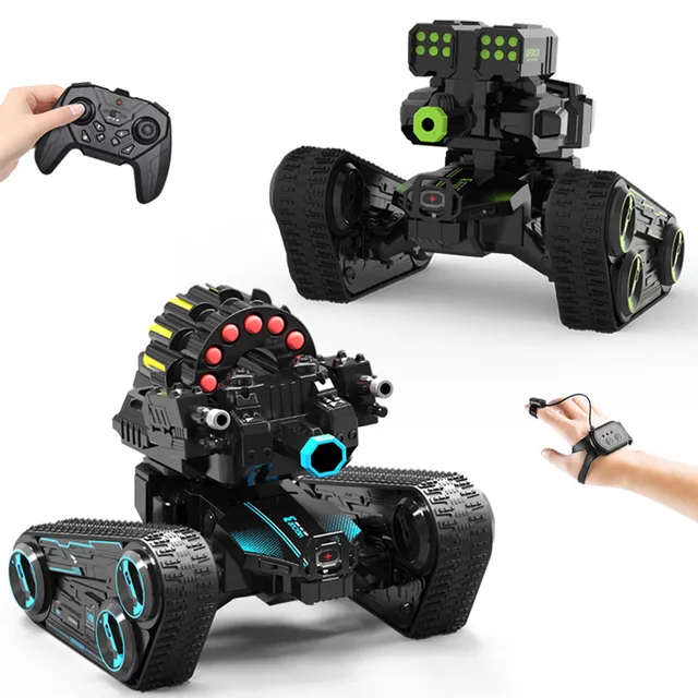 Children's remote control car gesture sensing battle tank four-wheel drive off-road mecha boy toy car 2