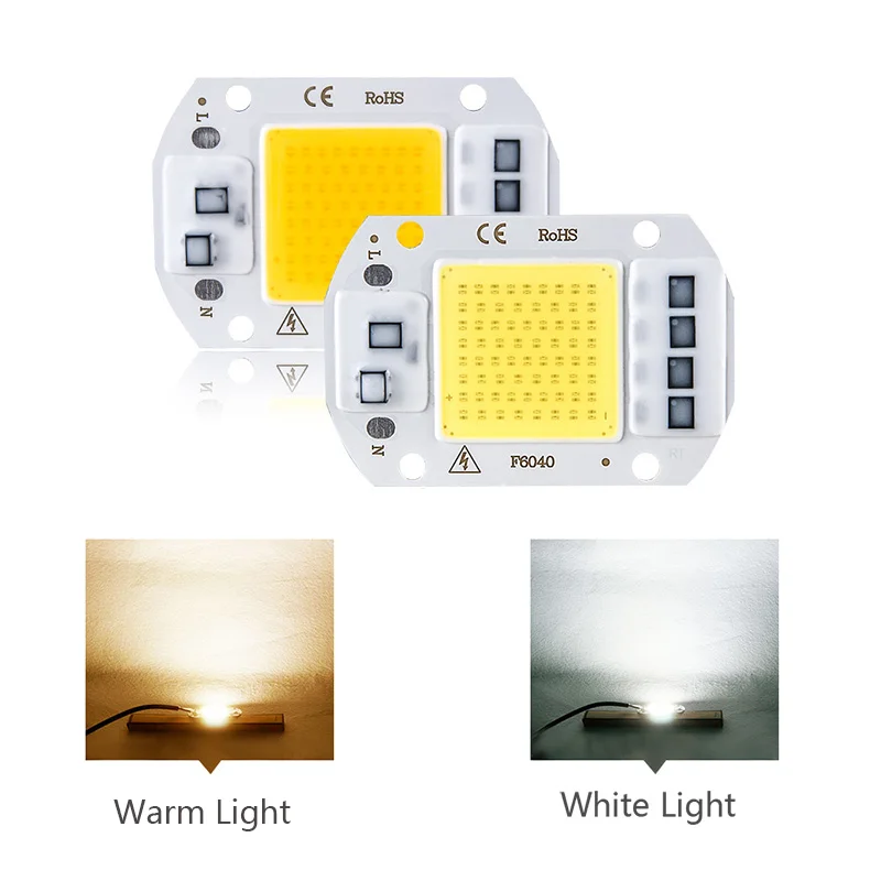 Led Cob Chip 20W 30W 50W Ac220V Non C' È Bisogno Di Driver Led Cob Lampada Bead Per Luce Di Inondazione Faretto Lampada Illuminazione Fai Da Te