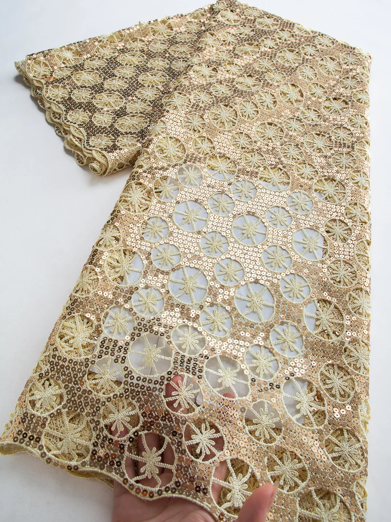Pure White Bridal Lace Fabric 2025 African Guipure Lace