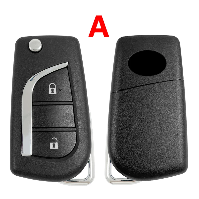 Toyota Camry Hilux Corolla flip remote 2018+ car key fob 433MHz H/8A chip 12BFR-01 replacement 3