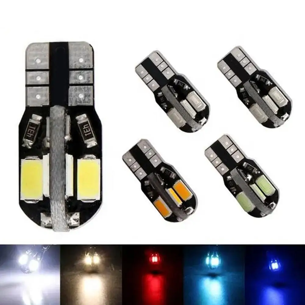 

T10 W5W LED No Error 5W5 12V 5W 600Lm Color White Super Bright Car Interio Wedge Marker Light Bulb
