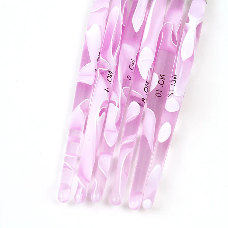 HOTSALE 6pcs/SET 2#/4#/6#/8#/10#12# Kolinsky Sable Brush Pen Acrylic Nail Art Builder Brush Design For Acrylic Nail Brushes Set 5