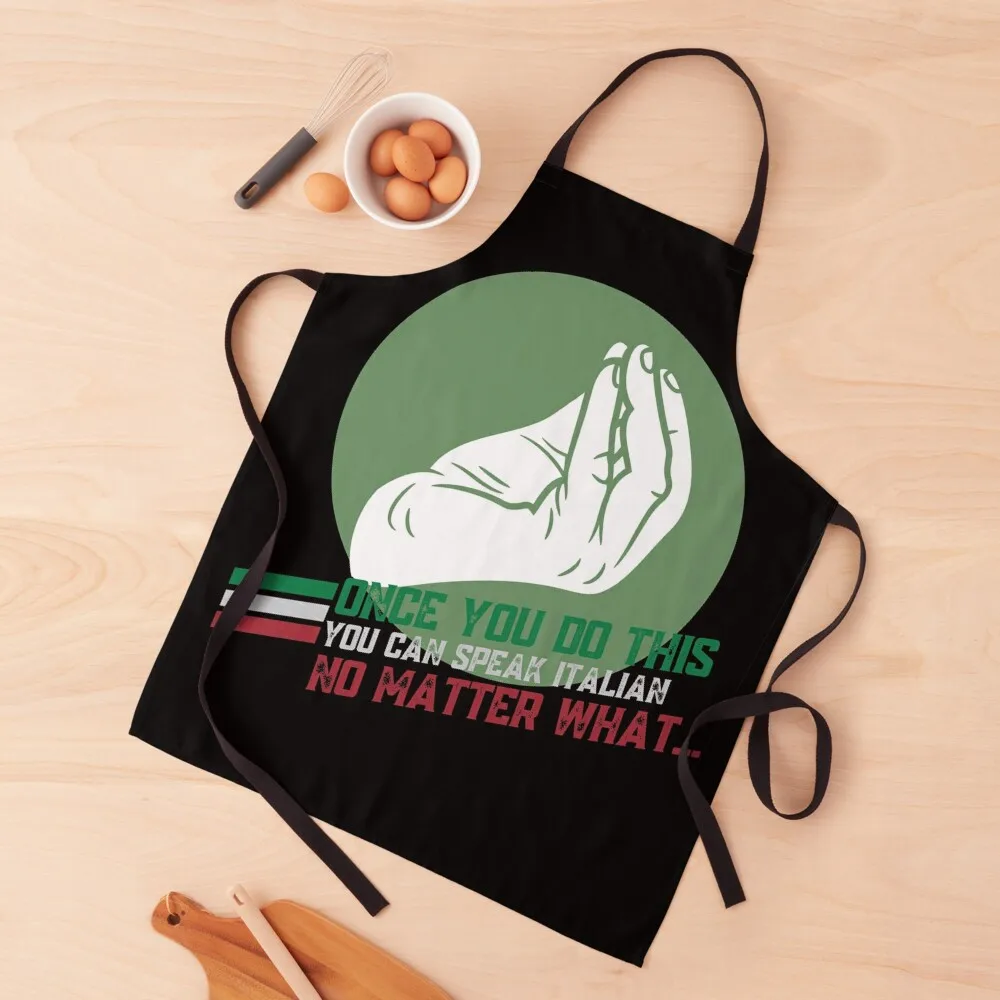 

Italian Hand Gesture Italia Italy Italiano Apron Kitchen Utensils Apron Women Kitchen Aprons Woman