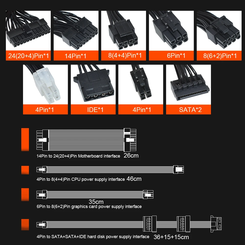 PSU pequena, 7660B, 400W, 600W, 1U, K39,