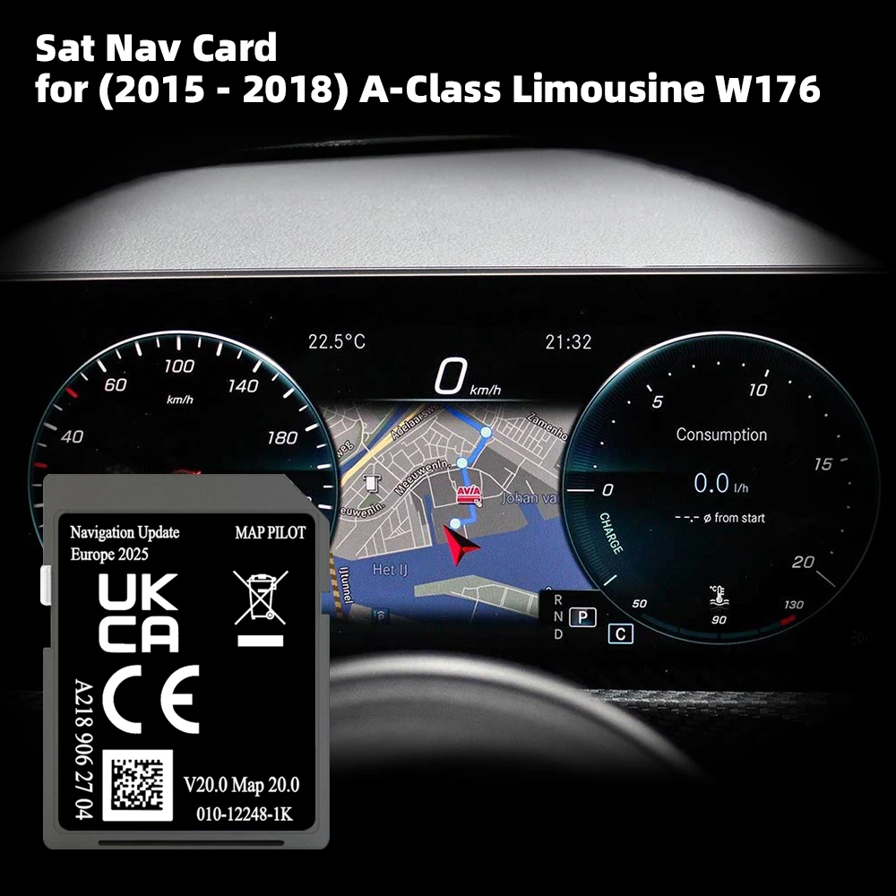 메르세데스 A 클래스 W176 2014-2020 자동차 Sat NAV 커버 프랑스 보스..