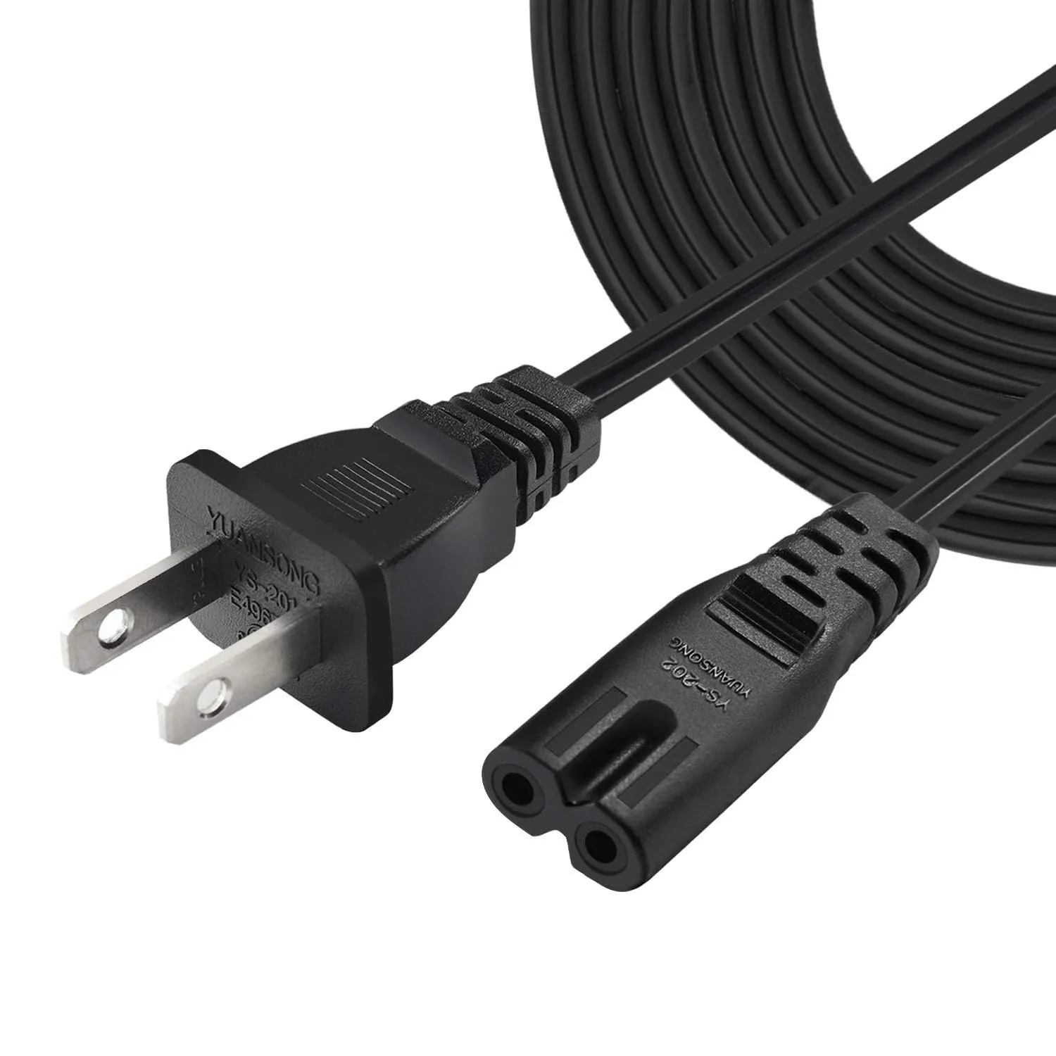 Universal EU/US to C7 Power Cord Cable 2-Pin IEC320 C7 Figure 8