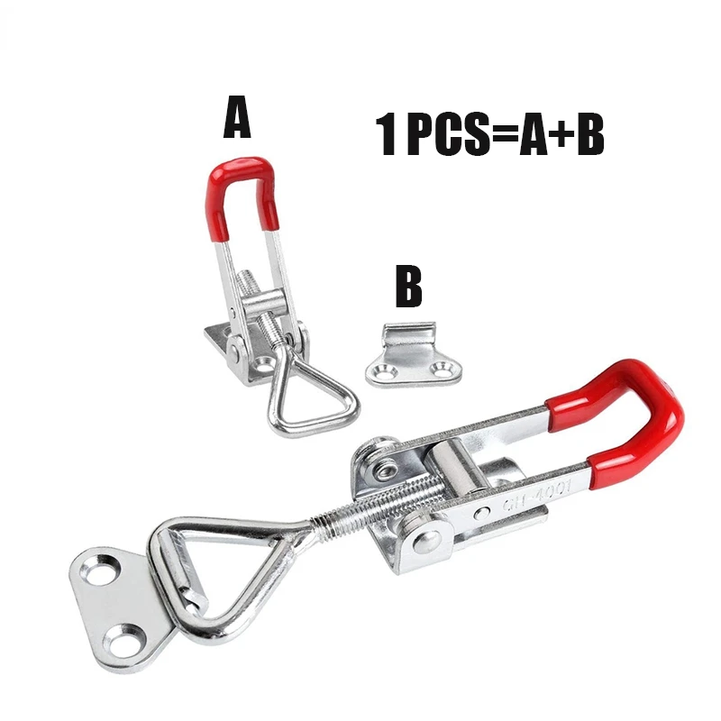 Adjustable Toolbox Case Metal Toggle Latch Catch Clasp Quick Release Clamp Anti-Slip Push Pull Toggle Clamp Tools furniture hardware toggle latches