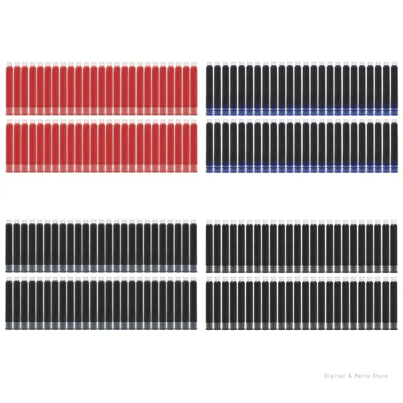 

M17F 50 шт. синие/черные/красные сменные чернила, сменные чернила для ручки, диаметр 3,4 мм