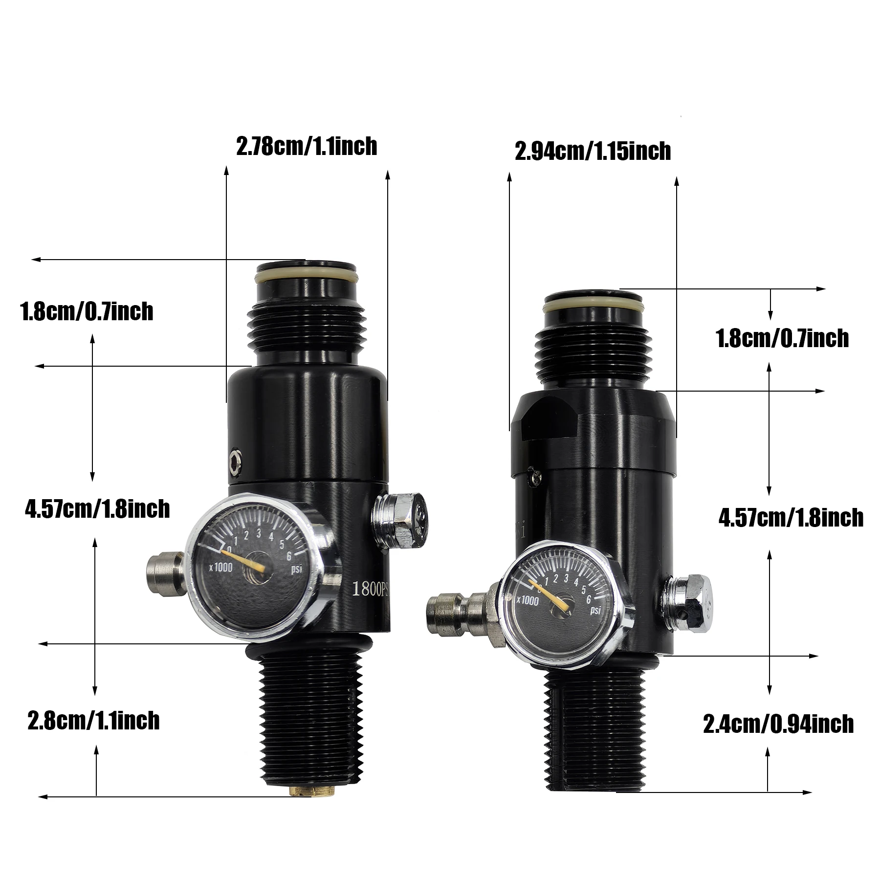 HPA 4500psi Cylinder Air Tank Regulator Valve