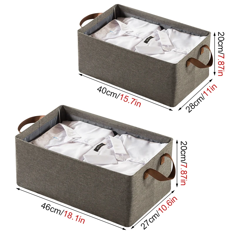 Cationic Clothing Storage Box Clothes Socks Toy Snacks Sundries Organizer Multifunctional Cosmetics Folding Fabric Box 4