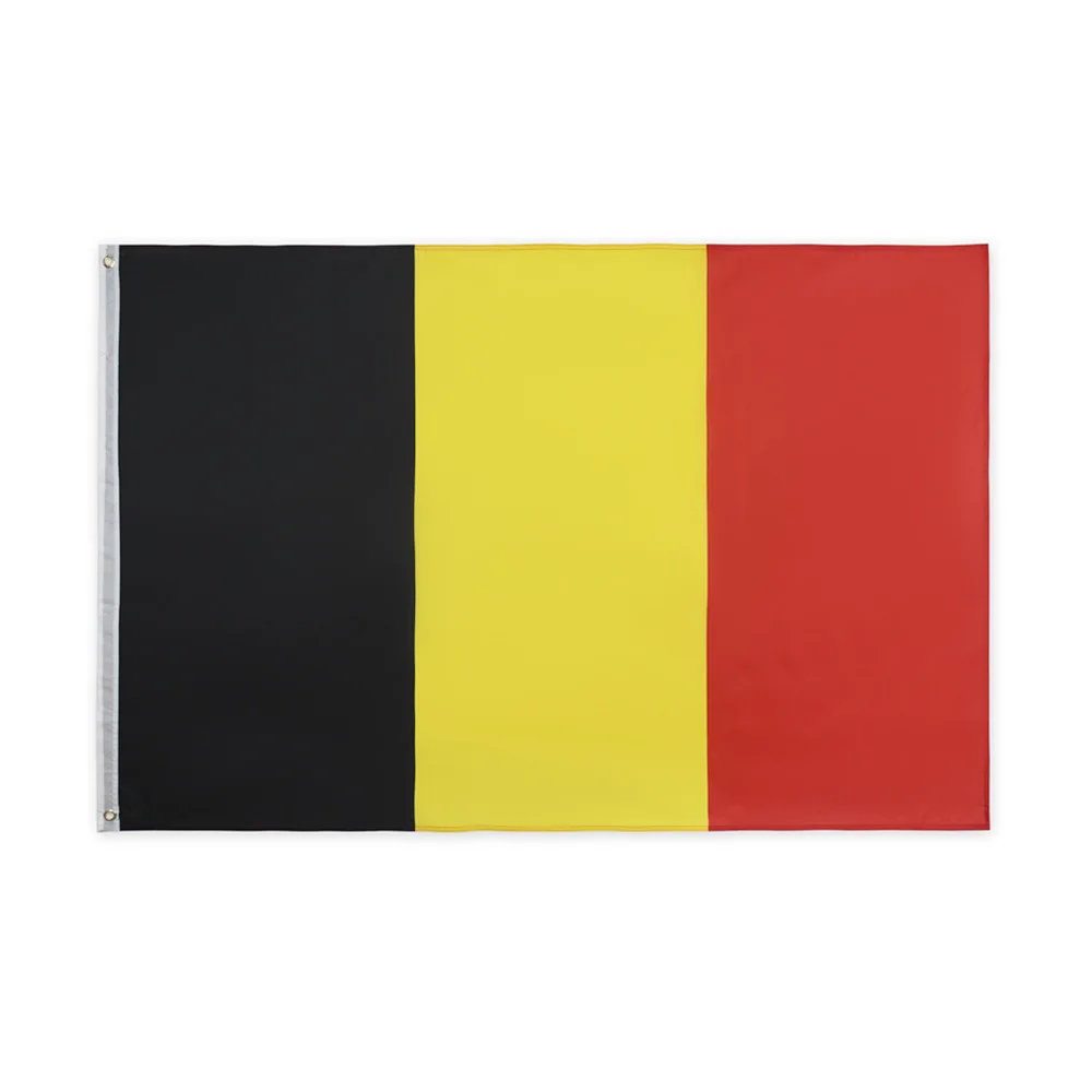 

90 x 60cm Belgium Flag Europe National Flag All Over The World hot sell goods Banner brass metal holes NN037