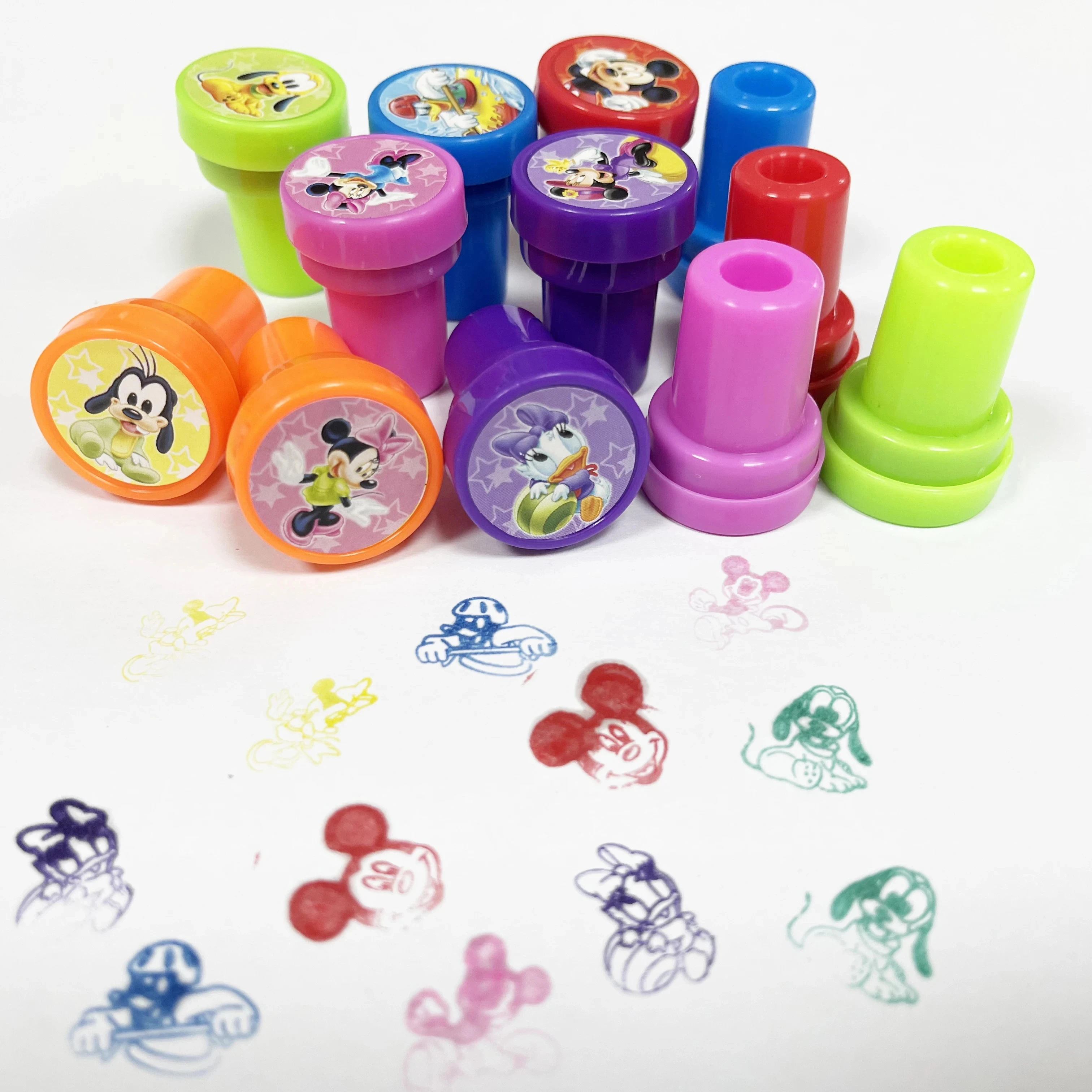 12/36 Mickey Mouse Stamp Party Favorite Mickey Donald Duck Theme Stamp Children's and Girls Birthday Party Classroom Reward Gift