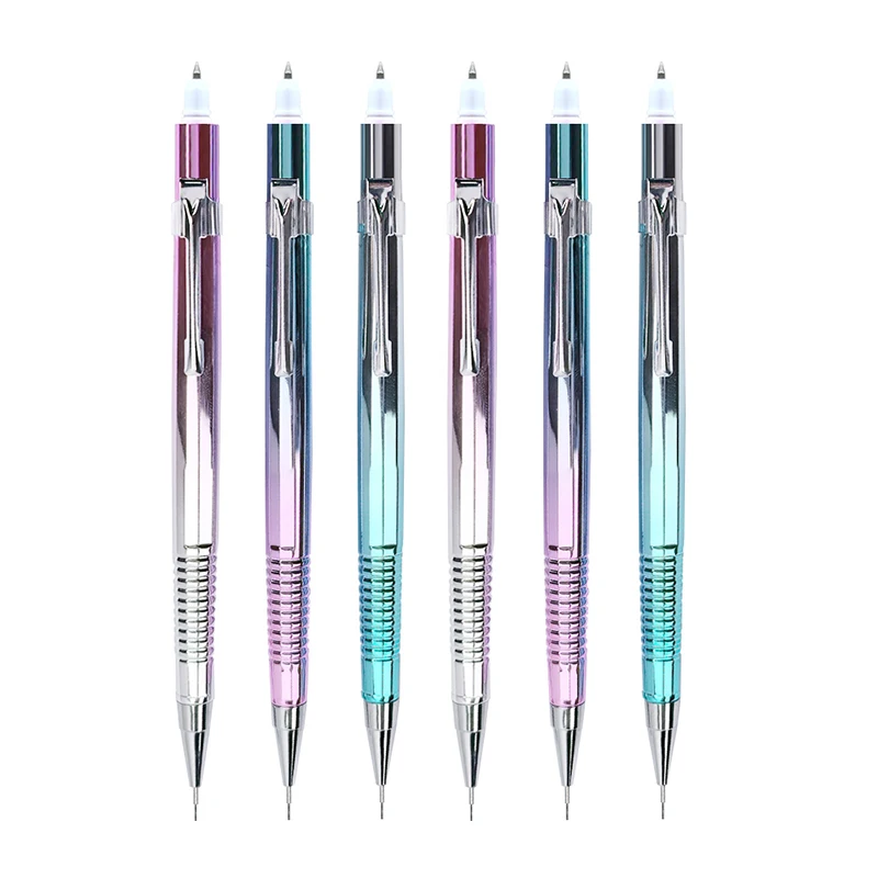 Creative Pencil Ballpoint Pen 2 In 1 Blue Ink 0.3 0.5 0.7 0.9mm Mechanical Pencil Multi Functional Writing Stationery Supplies 3