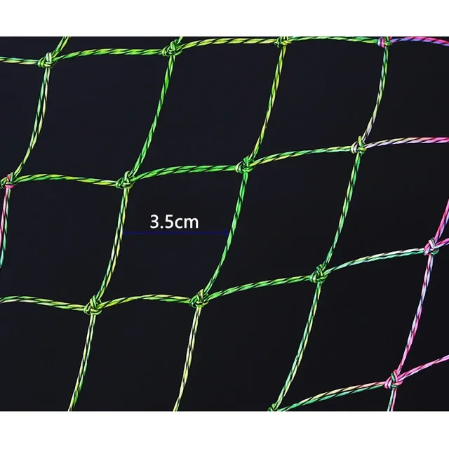 35/60cm Caliber Nylon Fishing Nets Collapsible Fishing Tools Racket string Rhombus Mesh Hole Depth Folding Nylon Landing Dip Net 3