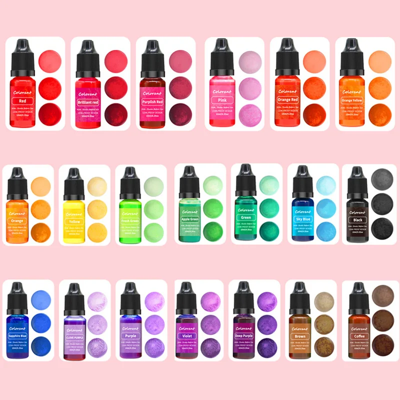 10ml Candle Soap Pigment Liquid Colorant DIY Aromatherapy Candle Resin Coloring Dye Handmade Crafts Jewelry Making Supplies candle dyes kit candle dyes pigment epoxy resin pigment