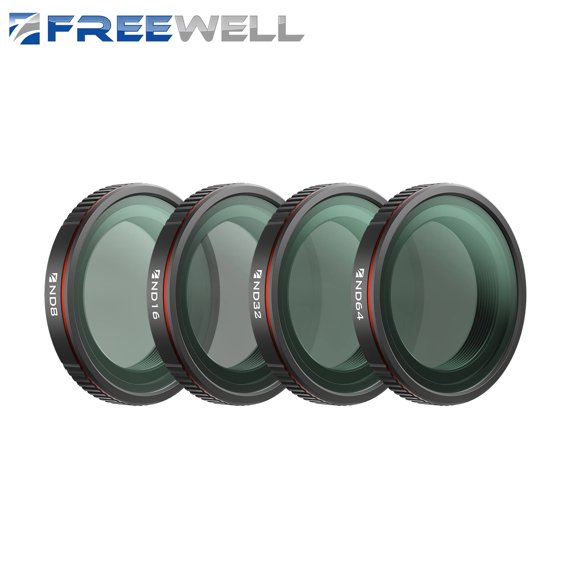 Standard Day ND Filters 4 Pack,ND8,ND16,ND32 and ND64 Filter Compatibility DJI O