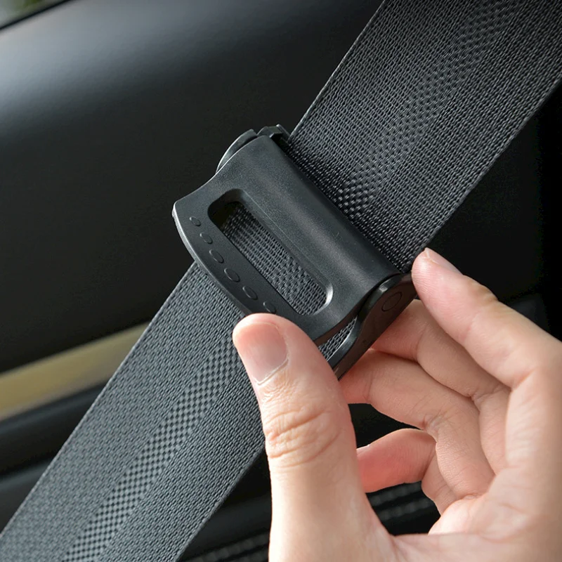 Car Seat Belt Clip Anti-skid Buckle Comfort Limiter Fixed Belt Fashion 4 Color ABS 2 Pcs For Car Interior, seat belt clip