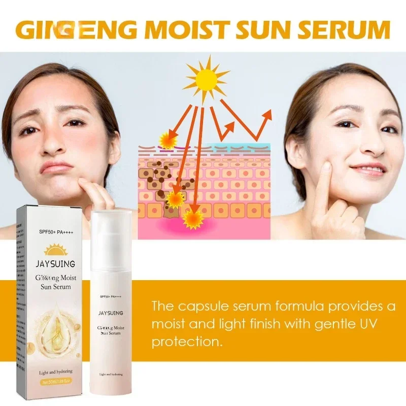 

Sdotter, увлажняющая Защитная эссенция, солнцезащитный крем для лица и тела, защита от УФ-лучей, SPF50, освежающий нежирный Солнечный блок White s