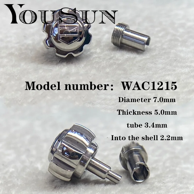 Testa Dell'Orologio Corona 7.0Mm Raccordo Per Tag Heuer Serie F1 Wac1215