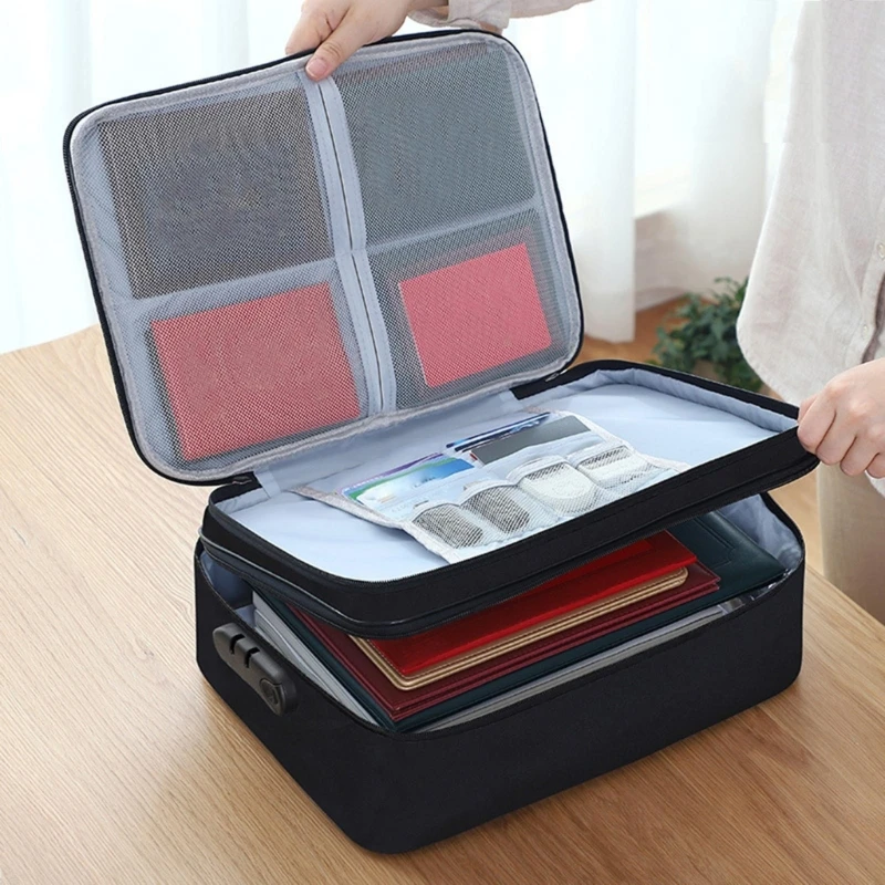 

Document Briefcases Folder Holder Men Women Purse Passport Storage Bag