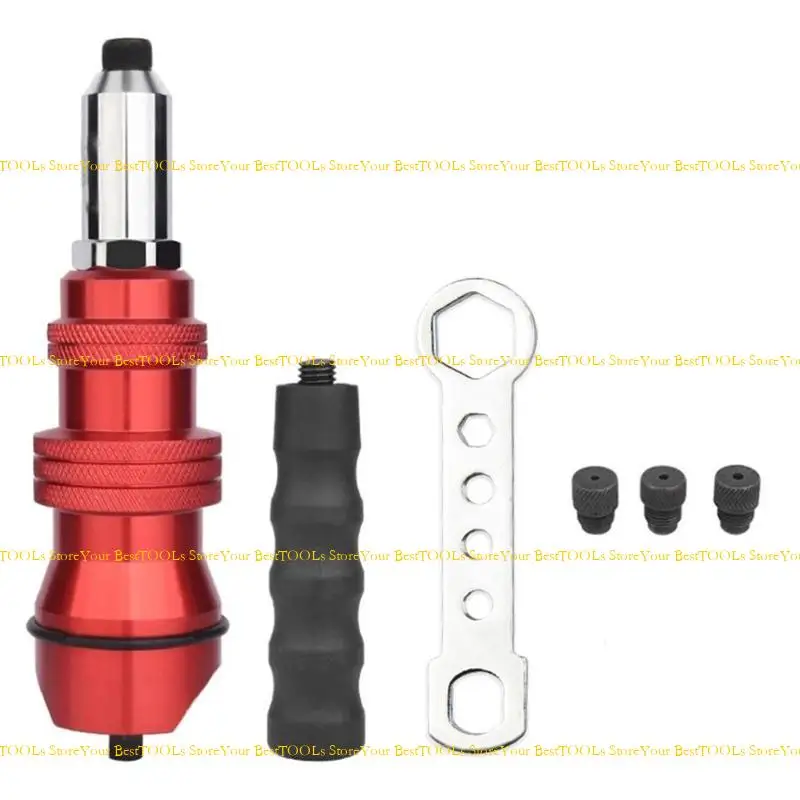 U13A -Niet -Adapter Praktische Elektromotion Nusspistole Riveting -Werkzeugeinsatz -Nuss -Nuss -Bohrer -Adapter für – Detail 1