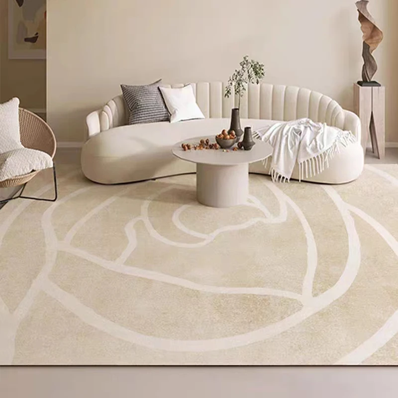 Alfombras para sala de estar, alfombra abstracta de rayas de gran superficie para dormitorio, decoración del hogar, alfombra moderna de lujo para guardarropa y pasillo.