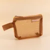 Mesh Fabric Travel Grid Bag Portable Nylon Mesh Mini Toiletry Bag Cosmetic Bag 4