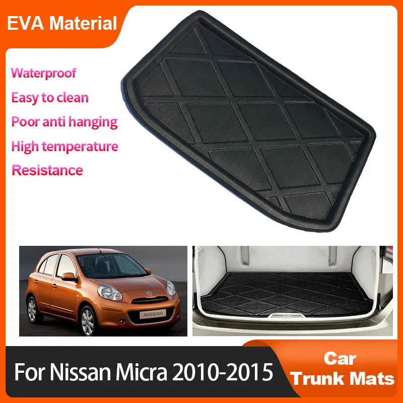 For Nissan Micra K13 2015 2014 2013 2012 2011 2010 Car Trunk Mat Waterproof  Liner Cargo Boot Carpet Storage Pad Auto Accessories - AliExpress