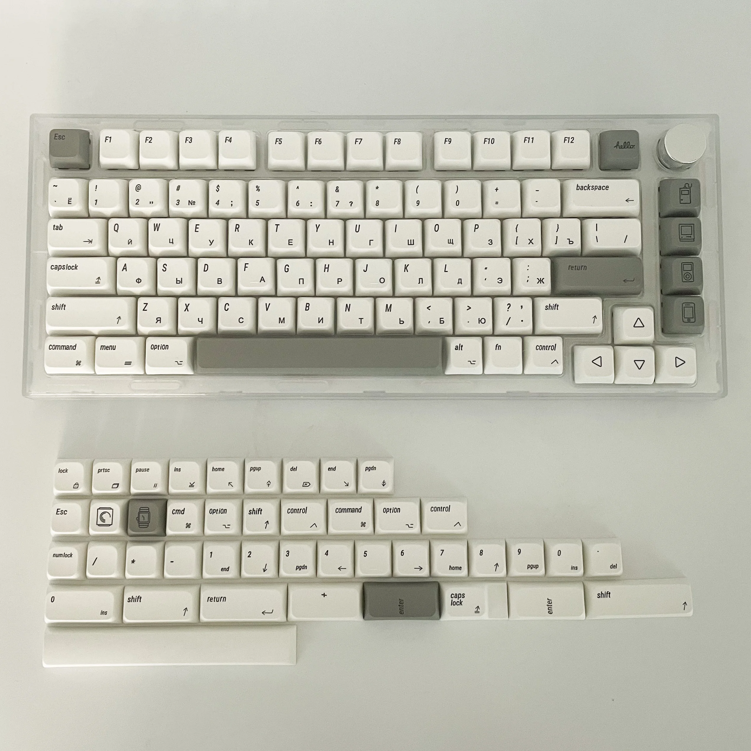 XDA PBT Keycaps English/Korean/Russian/Japanese/Set For Apple MAC Cherry MX Keycap For DIY Custom Mechanical Keyboard