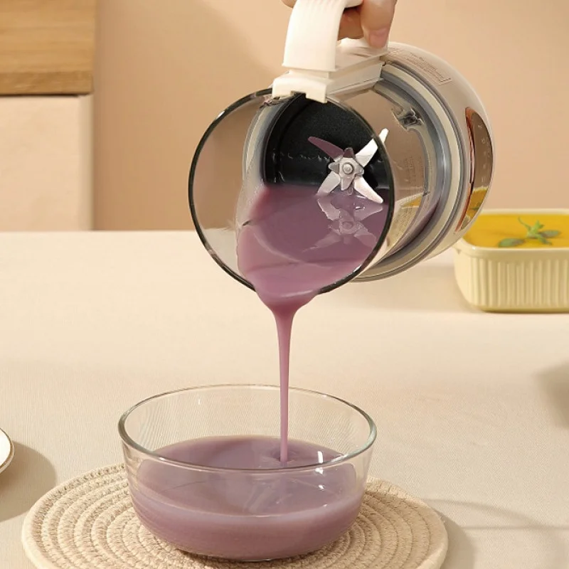 220V Soybean Milk Machine Smart Filter-free Wall Breaking Machine Mixer Electric Juicer 8 Leaf Mute Rice Paste Machine 1.5L 3