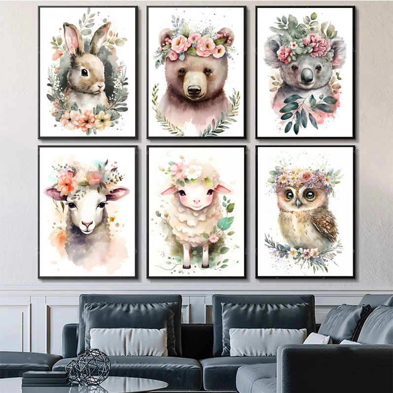 

Jungle Animals Wall Art Poster Anime Posters Sticky HD Quality Poster Wall Art Painting Study Wall Decor