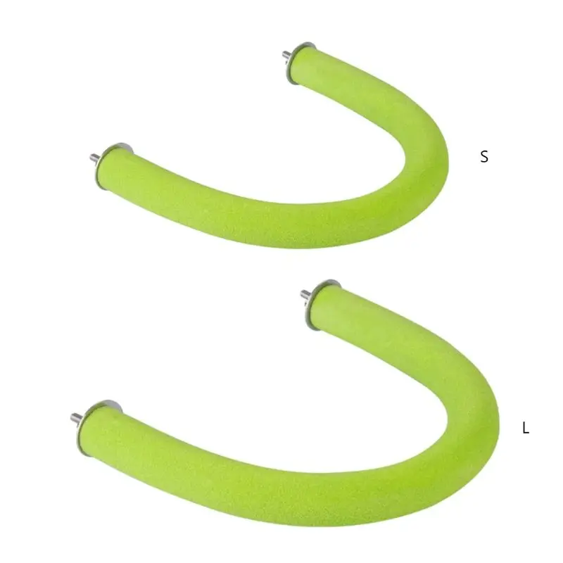 

YYSD Parrot Perch Shaped Wood Stand Paw Grinding Sticks for Conures Budgies