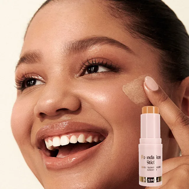 Facial Stick Foundation Full Coverage Lasting Oil-control Concealer Dark Skin Foundation Makeup  Base Cream Matte Natural Prime