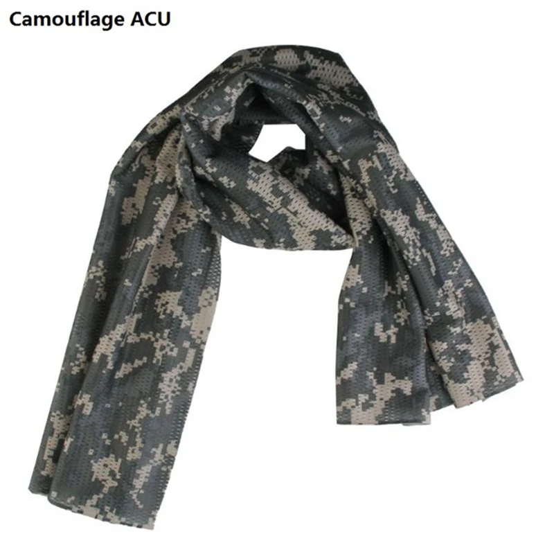 Military Tactical Camouflage Scarf Mesh Breathable Headband Mesh Scarf / insect proof net camouflage net / Men Women 6