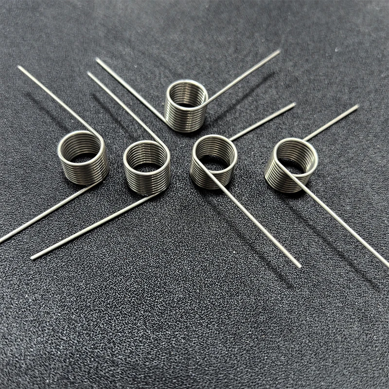 304 Stainless Steel Torsion Spring 60&deg; 90&deg; 120&deg; 180&deg; Rotating Spring V-shaped Reset Torsion 3 turns/6 turns/9 turns 5pcs