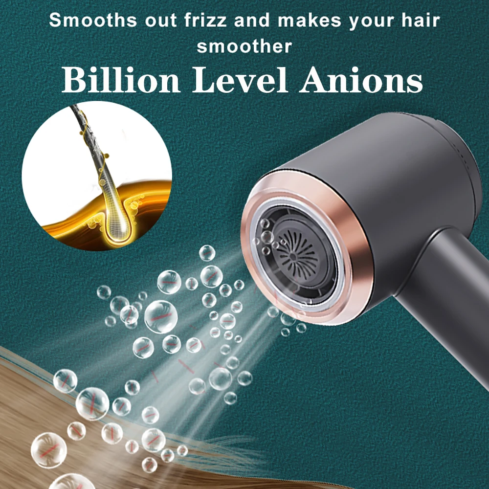 New Cordless Hair Dryer Touch Screen Control Portable for Travel Home Wireless Blower 15000mAh 300W Hot and Cool Air Strong Wind 3