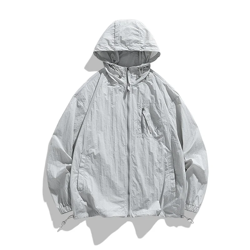 Summer New Hong Kong Style Couple Style Japanese and Korean Versatile Sunscreen Clothing Fashion Trend Versatile Outdoor Couple