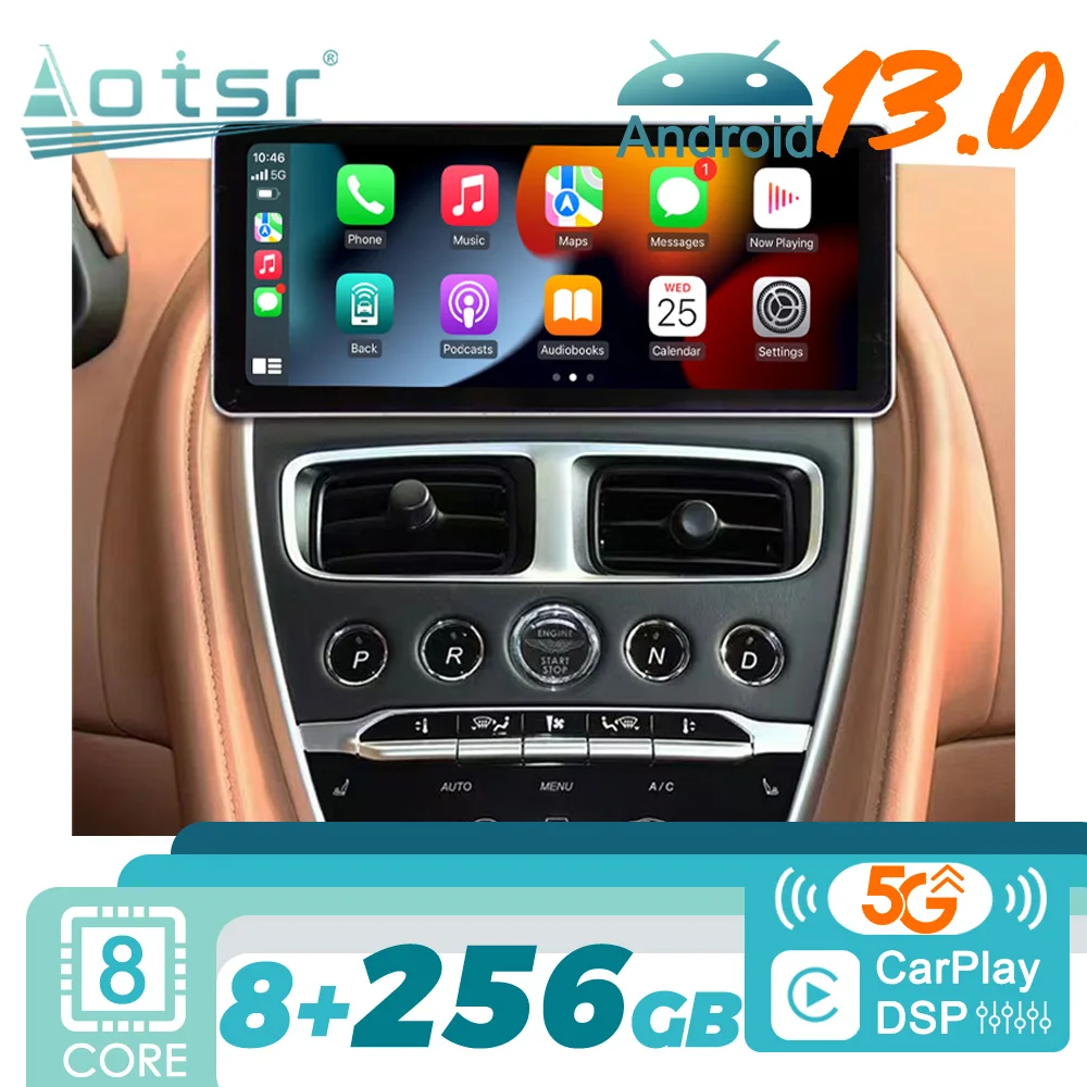 

For Aston Martin DB11 V8 2016 - 2020 Android Car Radio 2Din Autoradio Stereo Multimedia Video Player GPS Navi Head Unit Screen