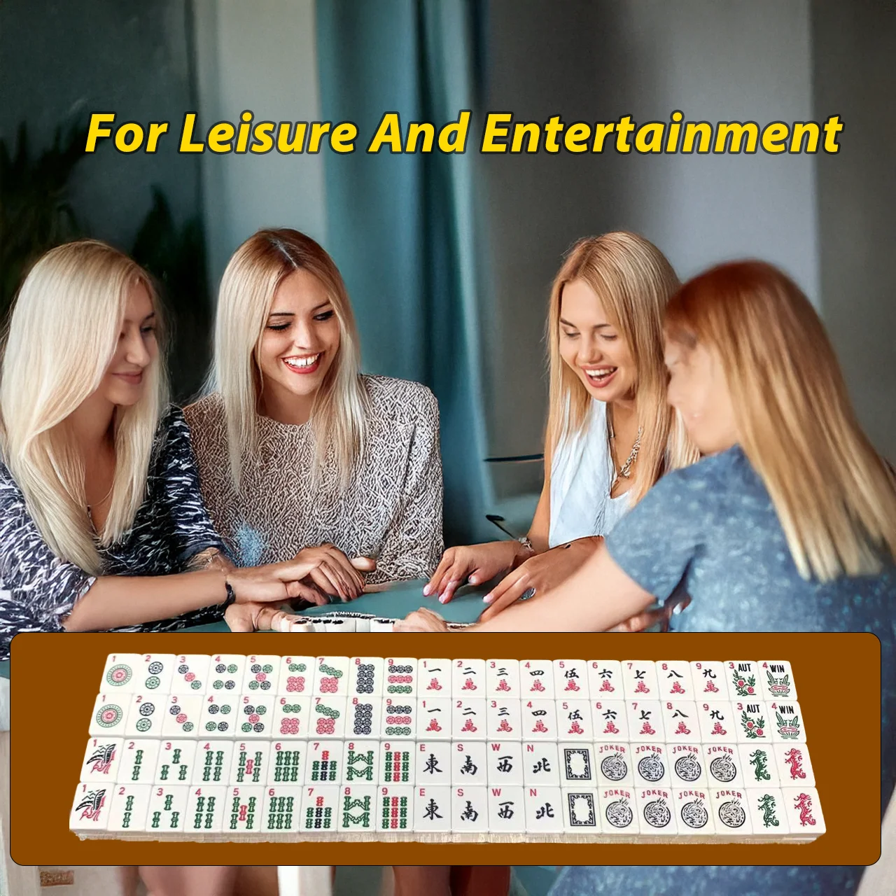 28mm Small Mahjong Set 166pcs Random Color Mahjong Tiles Portable Full Set Of Tiles With 1 Storage Bag