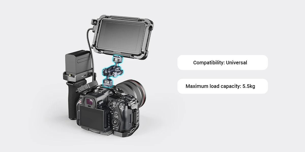 SmallRig Magic Arm Flexible Articulating Arm with 1/4” Screws, Field Monitor Mou